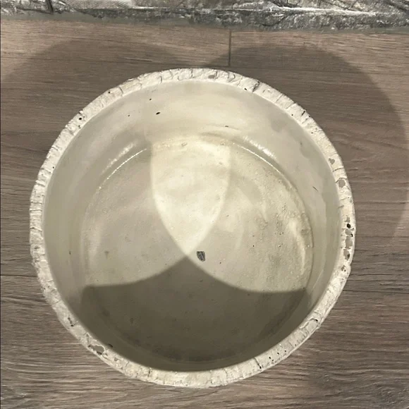 Textured Cream Ceramic Bowl - Neutral Decorative - Picture 3 of 8